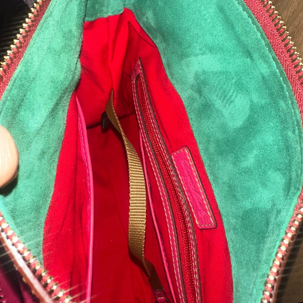 Dooney & Bourke Fuchsia Leather Satchel florentine - Picture 5 of 7
